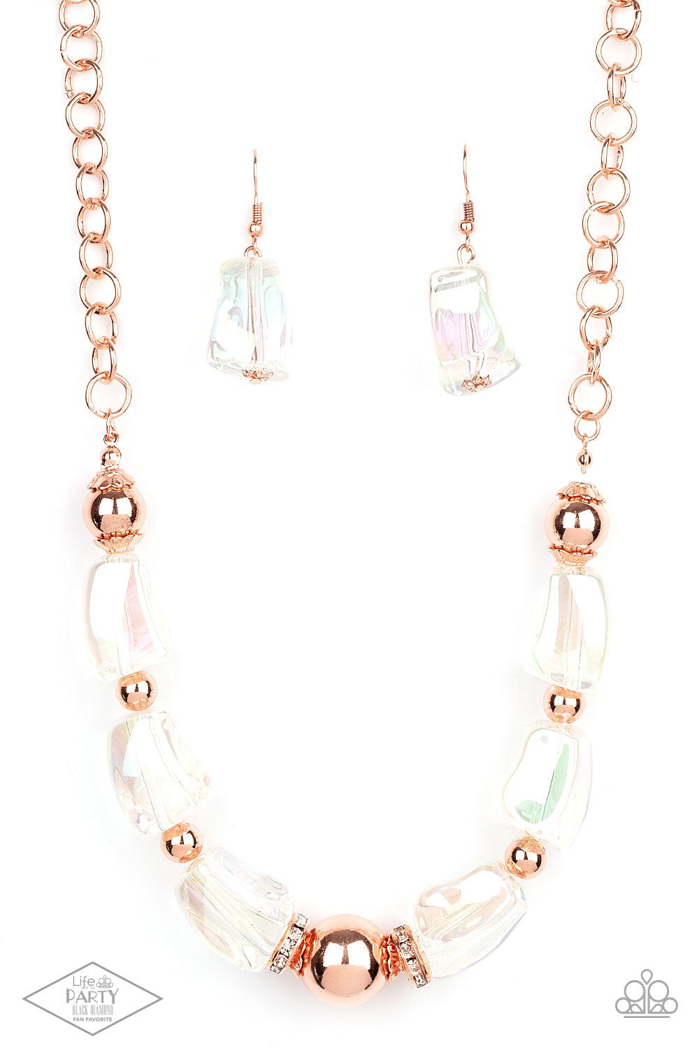 Paparazzi Accessories Iridescently Ice Queen - Copper Necklace