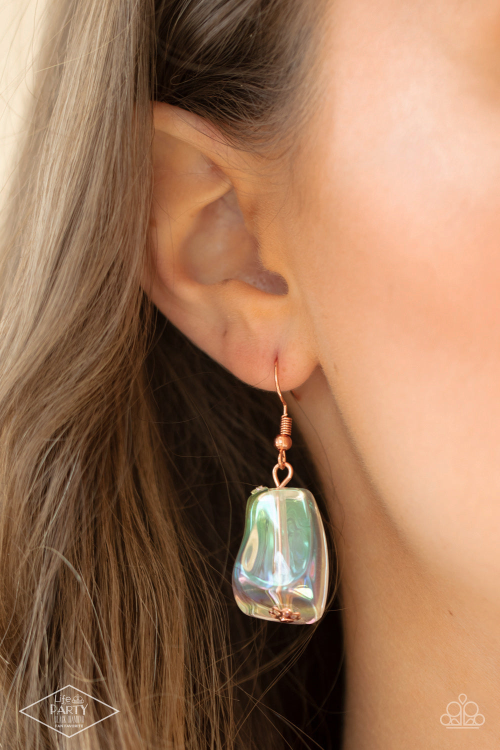 Paparazzi Accessories Iridescently Ice Queen - Copper Necklace