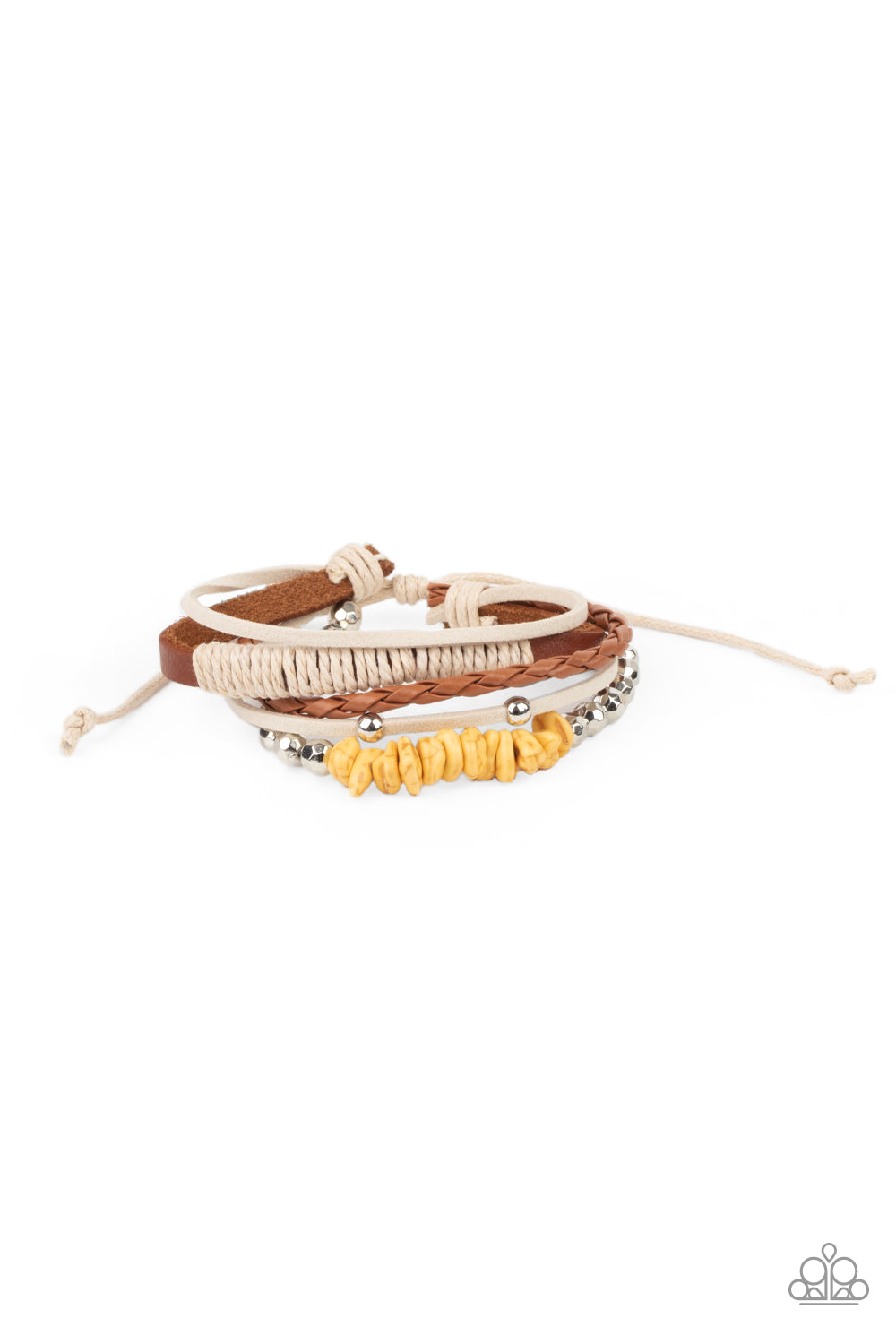 Paparazzi Accessories Keep At ROAM Temperature - Yellow - Bracelet