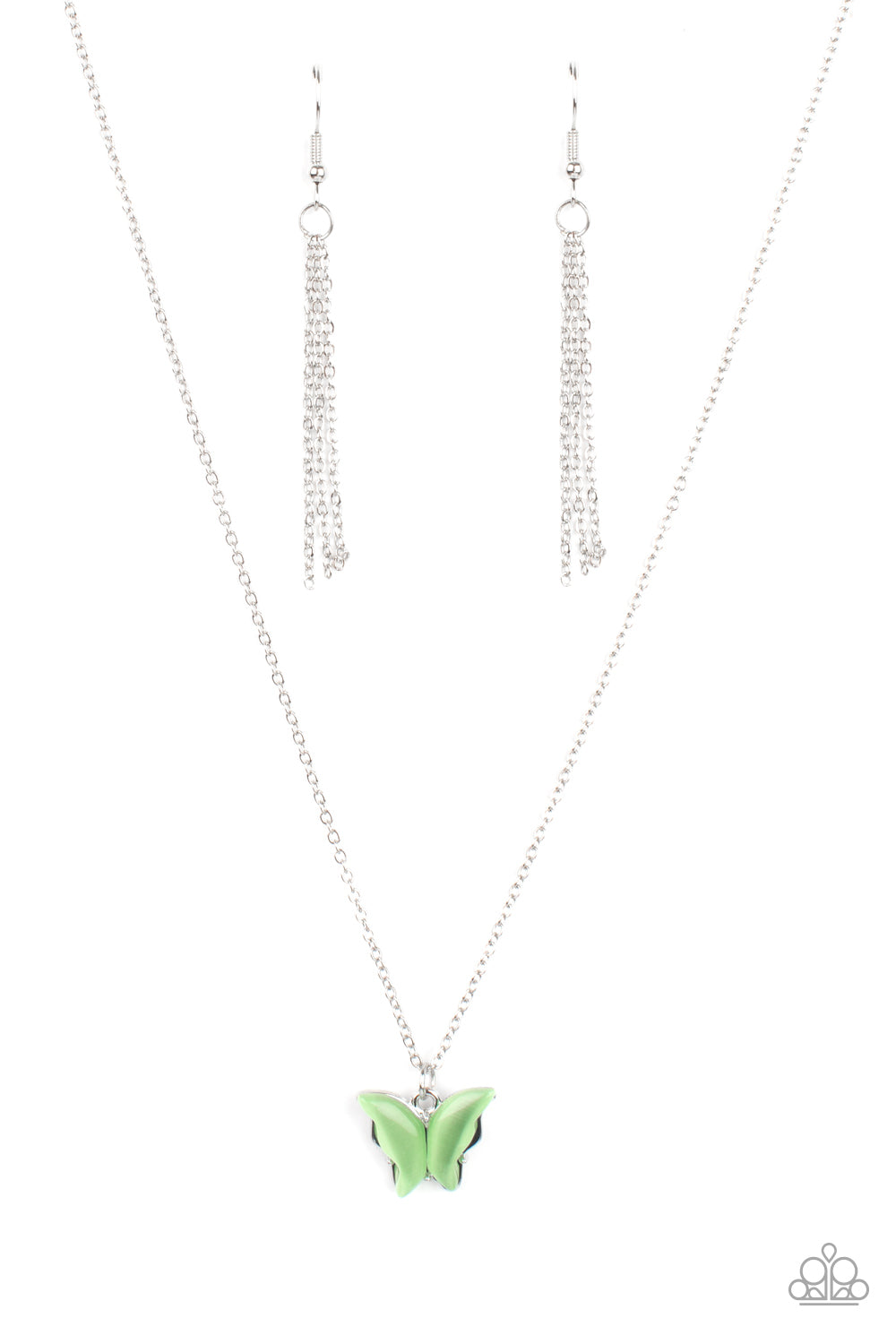 Paparazzi Accessories Butterfly Prairies - Green Necklace