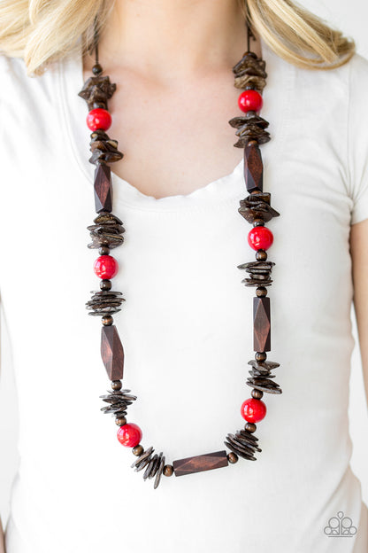 Paparazzi Accessories Cozumel Coast - Red- Necklace