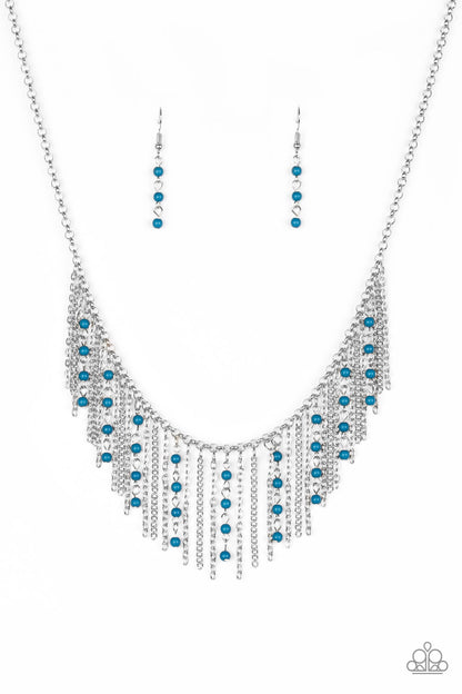 Paparazzi Accessories Harlem Hideaway - Blue Necklace