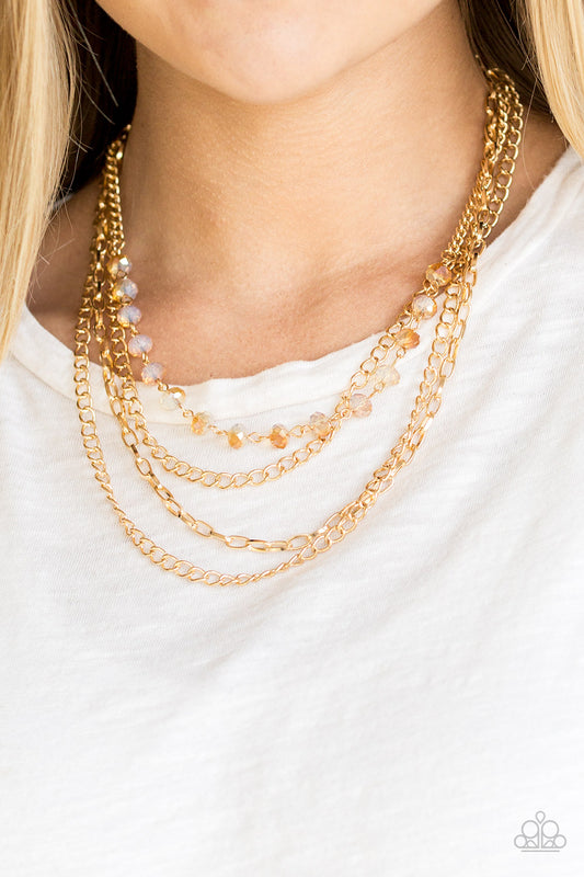 Paparazzi Accessories Extravagant Elegance - Gold Necklace