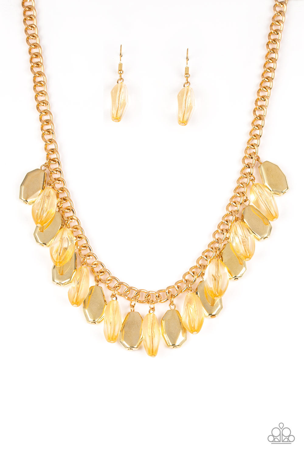 Paparazzi Accessories Fringe Fabulous - Gold Necklace