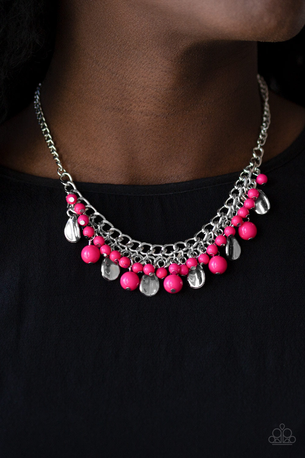 Paparazzi Accessories Summer Showdown - Pink - Necklace