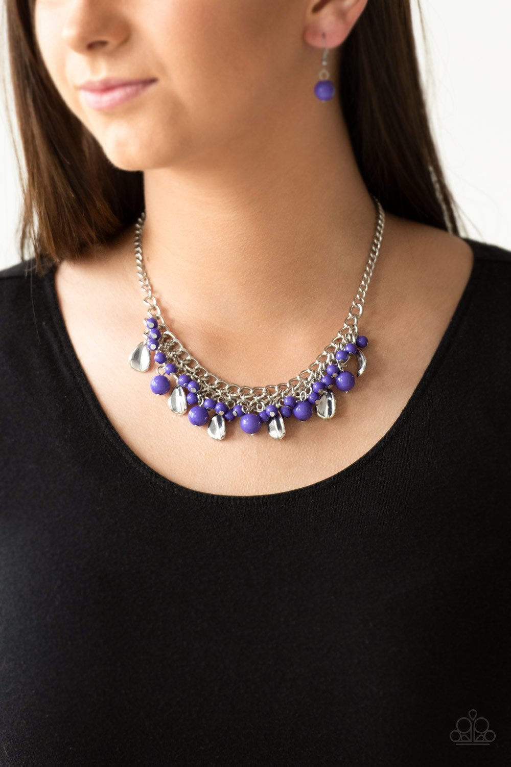 Paparazzi Accessories Summer Showdown - Purple - Necklace