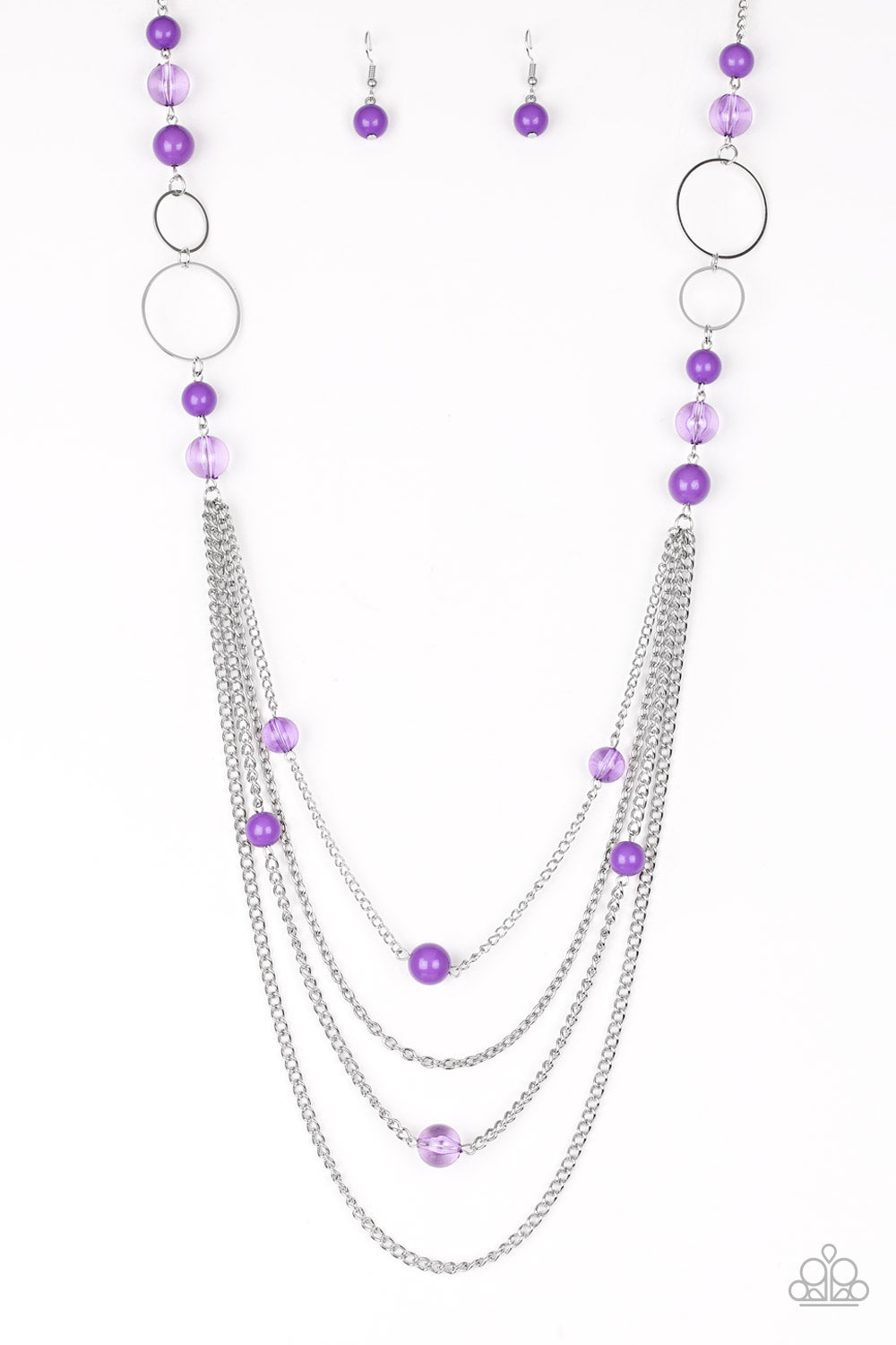 Paparazzi Accessories Bubbly Bright - Purple- Necklace