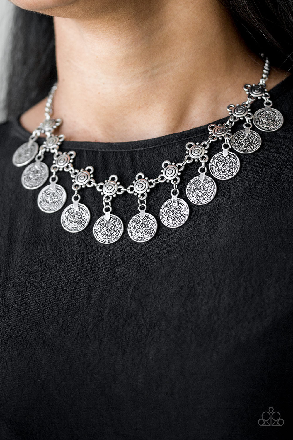 Paparazzi Accessories Walk The Plank - Silver - Necklace