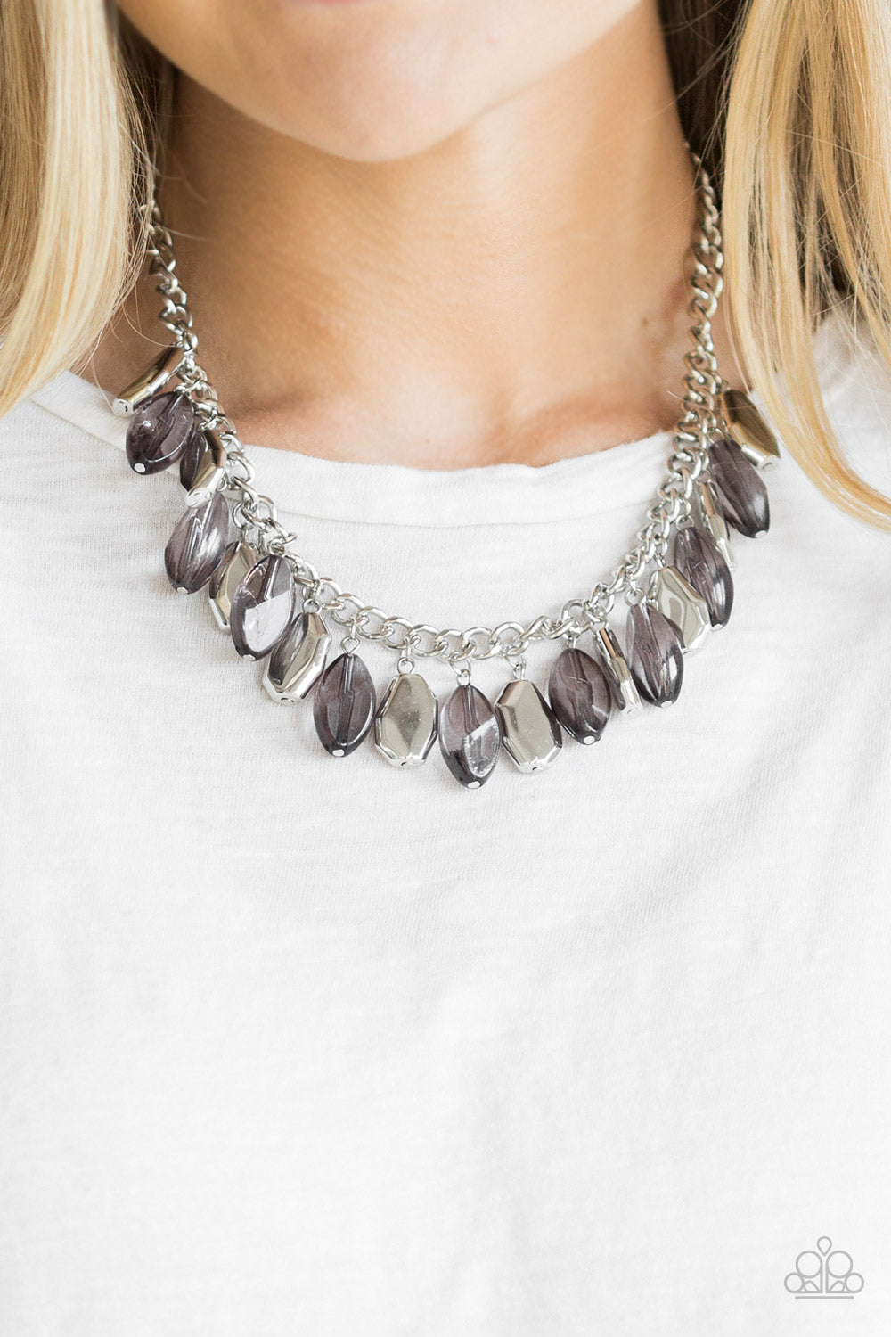 Paparazzi Accessories Fringe Fabulous - Silver Necklace