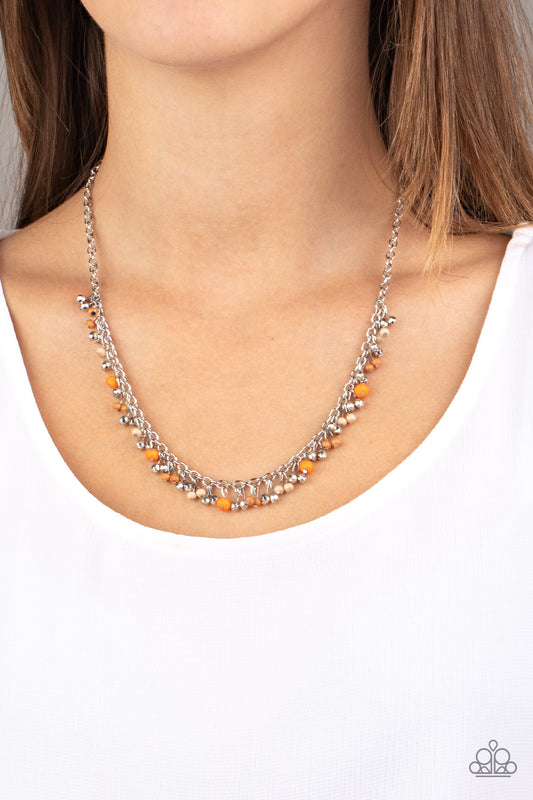 Paparazzi Accessories Sailing The Seven Seas - Orange - Necklace