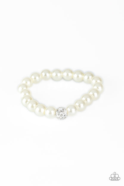 Paparazzi Accessories POSHing Your Luck - White - Bracelet