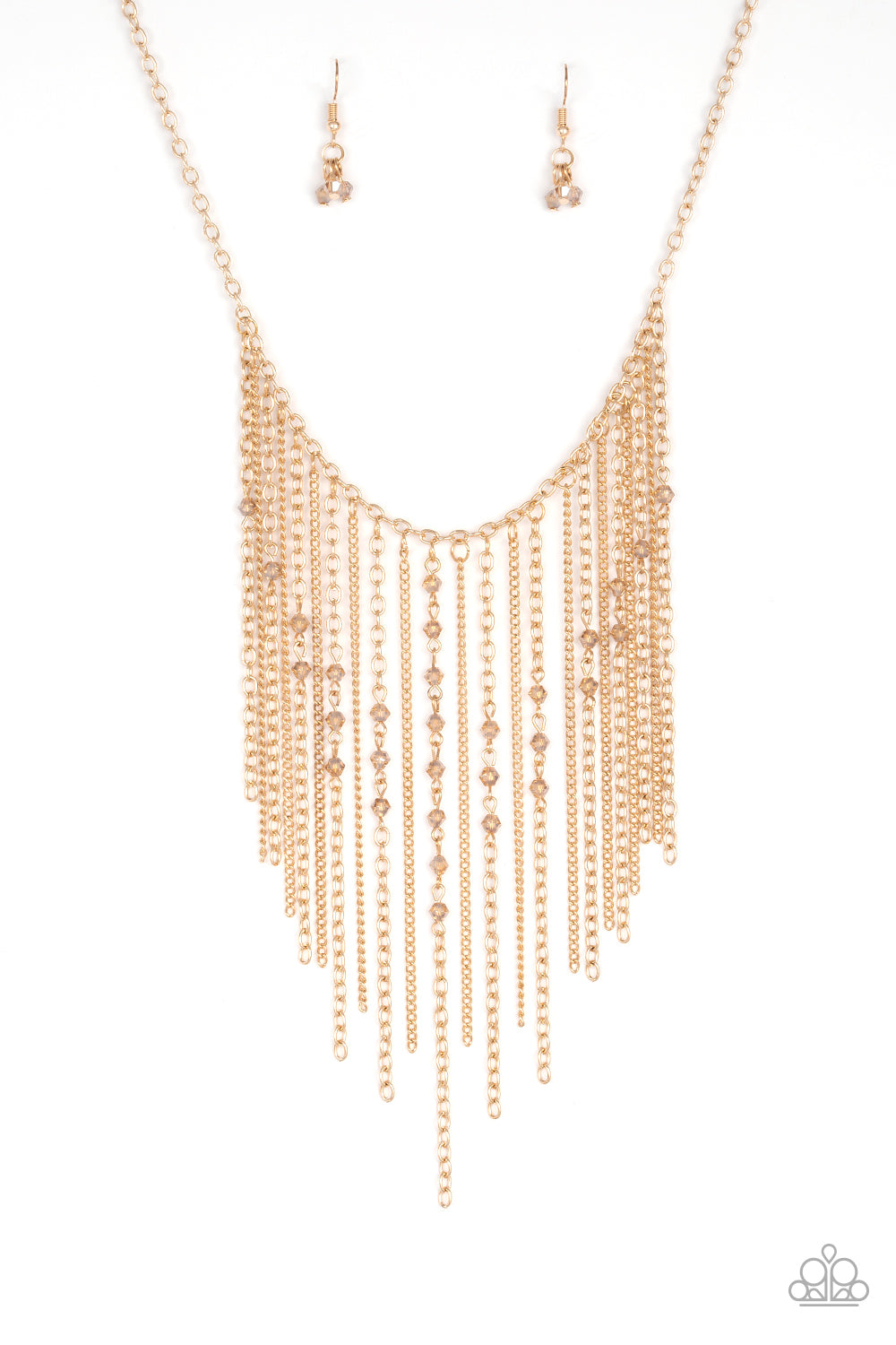 Paparazzi Accessories First Class Fringe - Gold Necklace