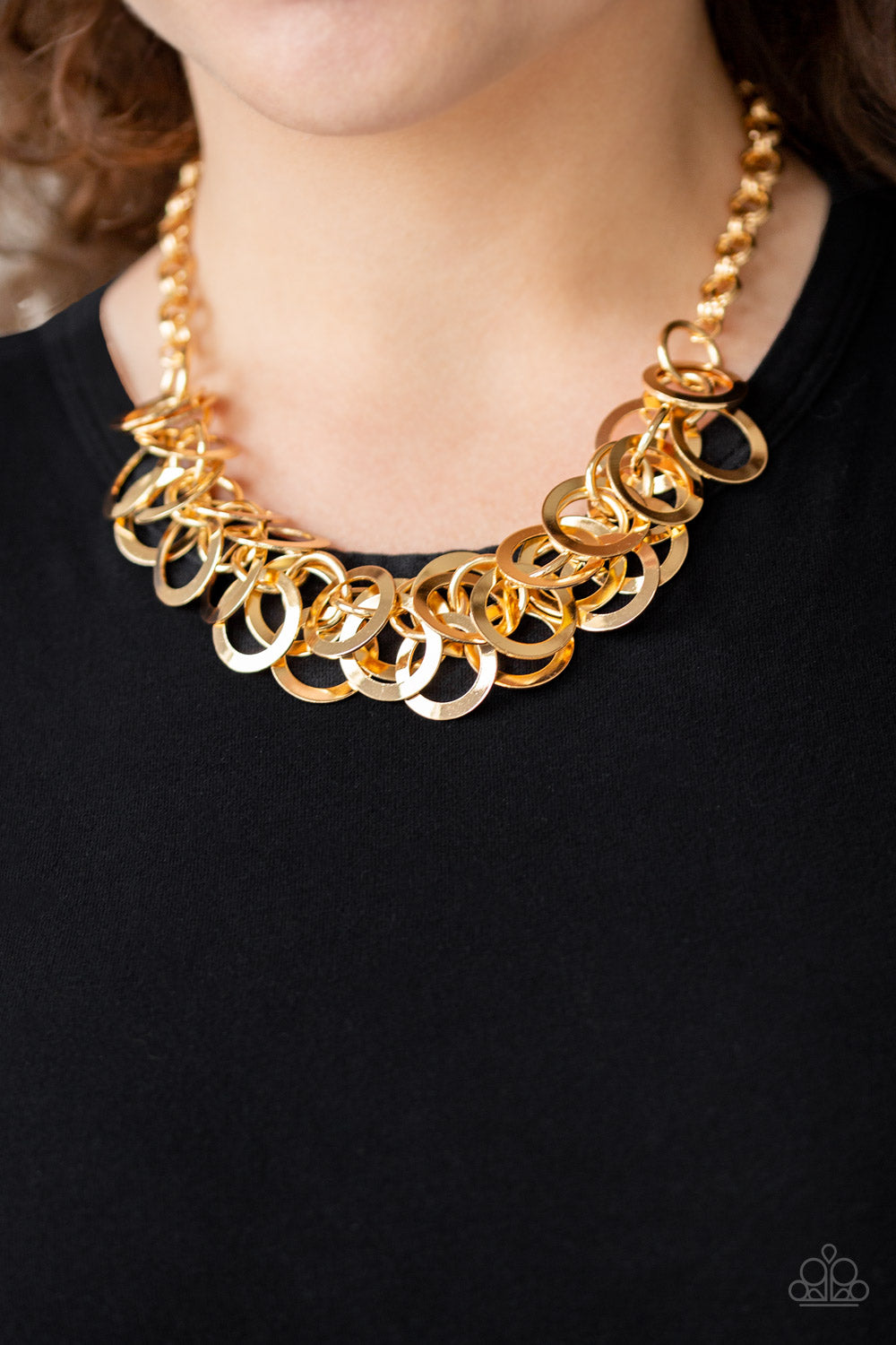 Paparazzi Accessories Ringing In The Bling -Gold Necklace