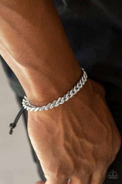 Paparazzi Accessories Throw down - Silver Urban Bracelet