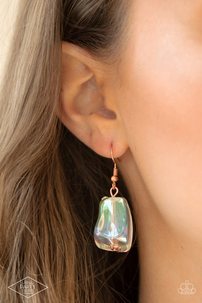 Paparazzi Accessories Iridescently Ice Queen - Copper Necklace