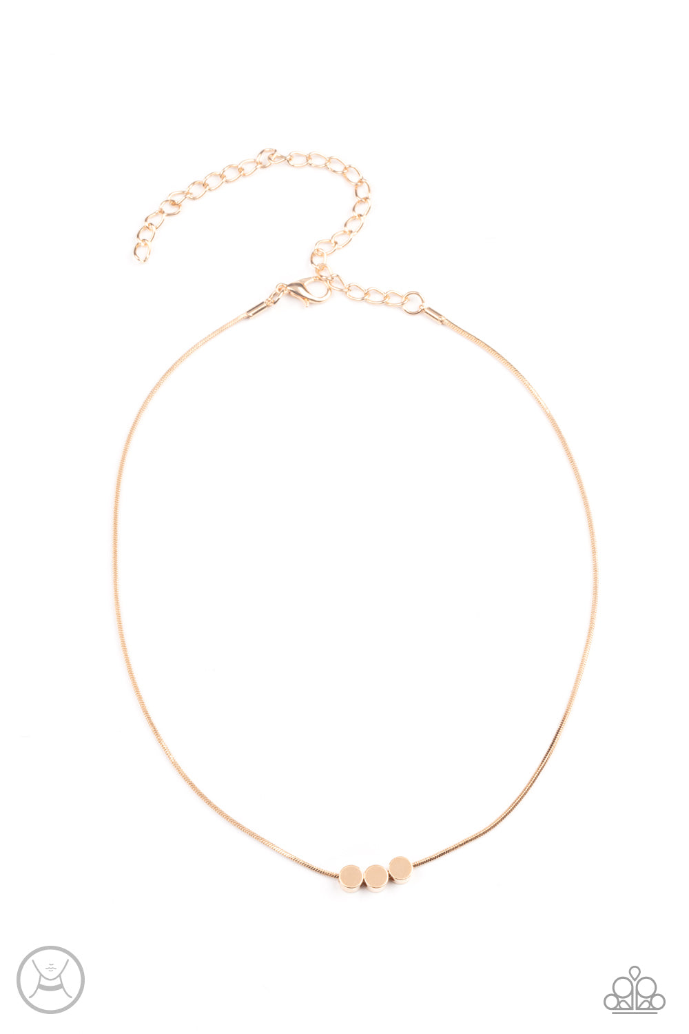 Paparazzi Accessories - Dynamically Dainty - Gold - Necklace