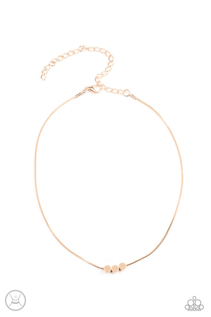 Paparazzi Accessories - Dynamically Dainty - Gold - Necklace