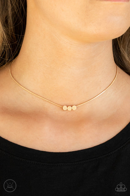 Paparazzi Accessories - Dynamically Dainty - Gold - Necklace