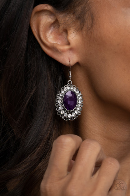 Paparazzi Accessories Glacial Gardens - Purple - Earring