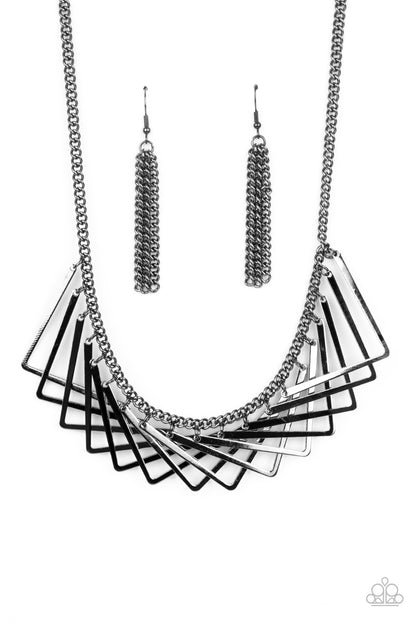 Paparazzi Accessories Metro Mirage - Black -Necklace