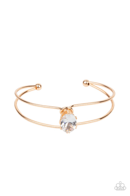 Paparazzi Accessories GLOW No Mercy - Gold Bracelet