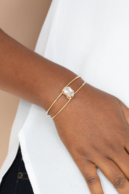 Paparazzi Accessories GLOW No Mercy - Gold Bracelet