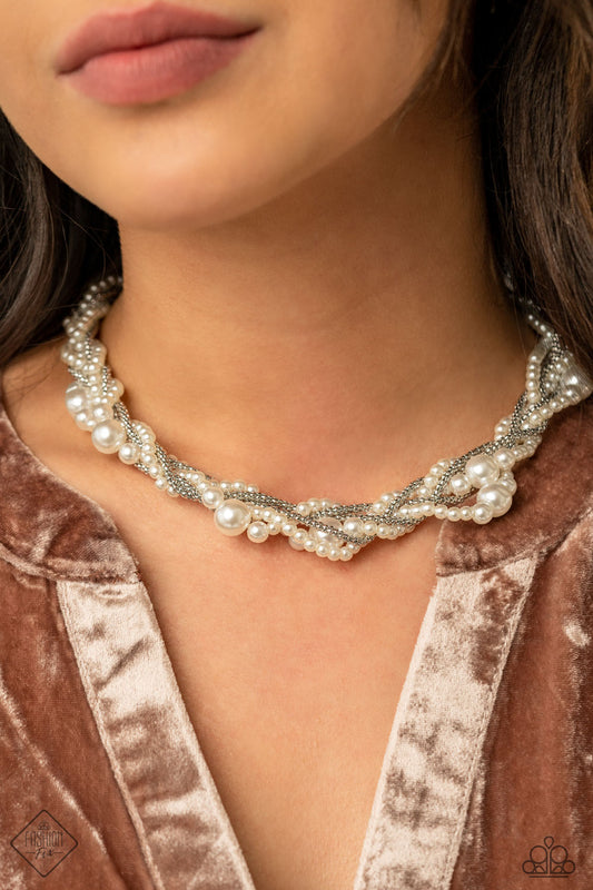 Paparazzi Accessories Royal Reminiscence - White - Necklace