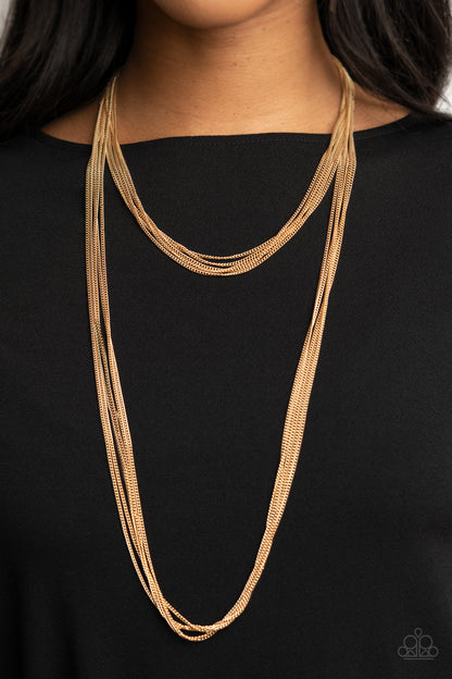 Paparazzi Accessories Save Your TIERS - Gold Necklace