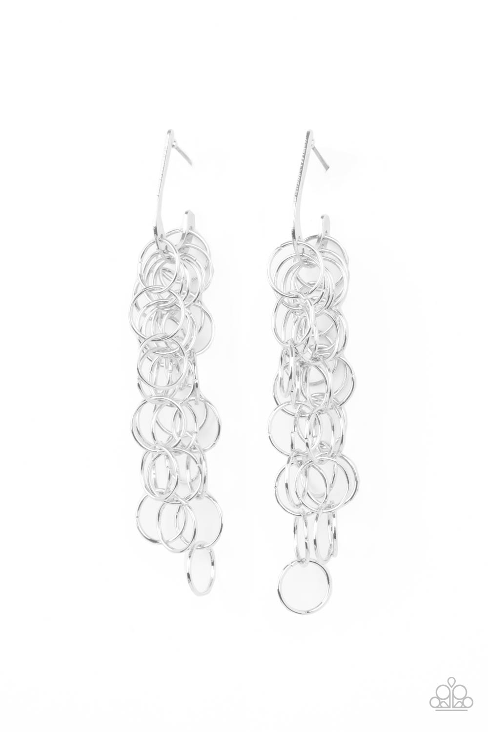 Paparazzi Accessories Long Live The Rebels - Silver Hoop - Earrings