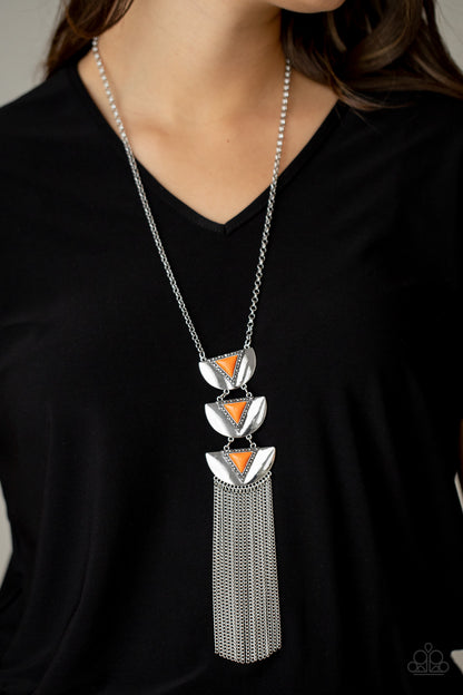 Paparazzi Accessories Gallery Expo - Orange Necklace