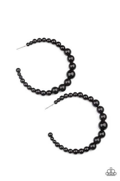 Paparazzi Accessories Glamour Graduate - Black Earrings
