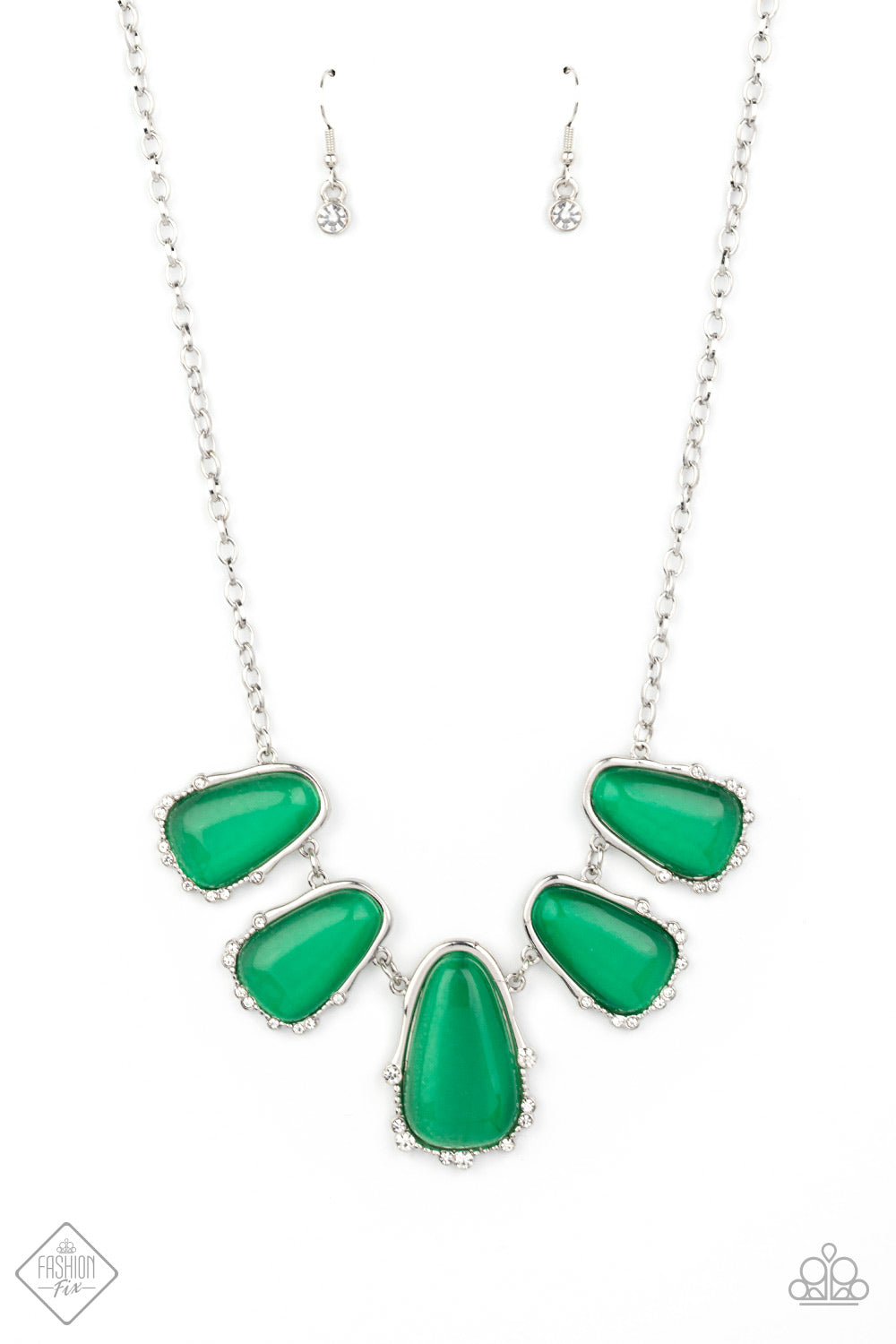 Paparazzi Accessories Newport Princess - Green - Necklace