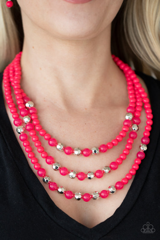 Paparazzi Accessories STAYCATION All I Ever Wanted - Pink - Necklace