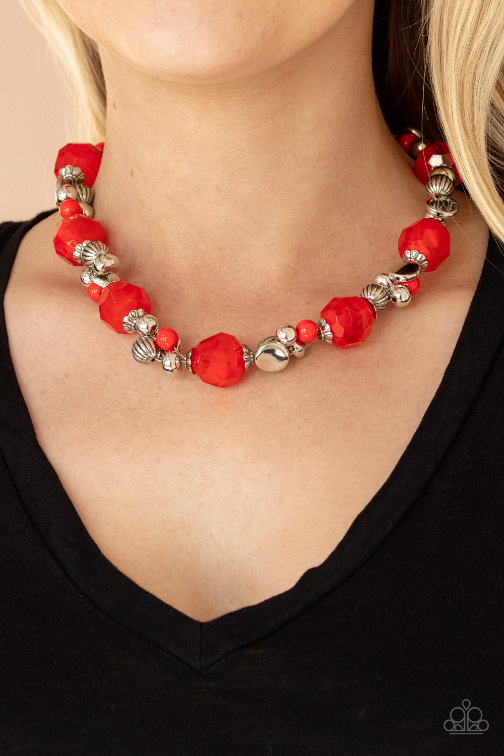 Paparazzi Accessories Vidi Vici VACATION - Red Necklace