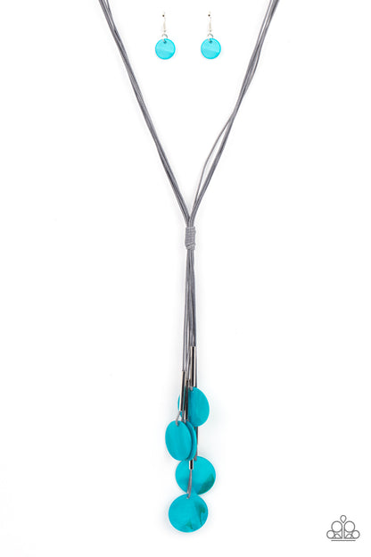 Paparazzi Accessories Tidal Tassels - Blue Necklace
