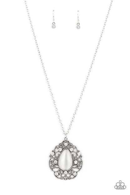 Paparazzi Accessories Bewitched Beam - White Necklace