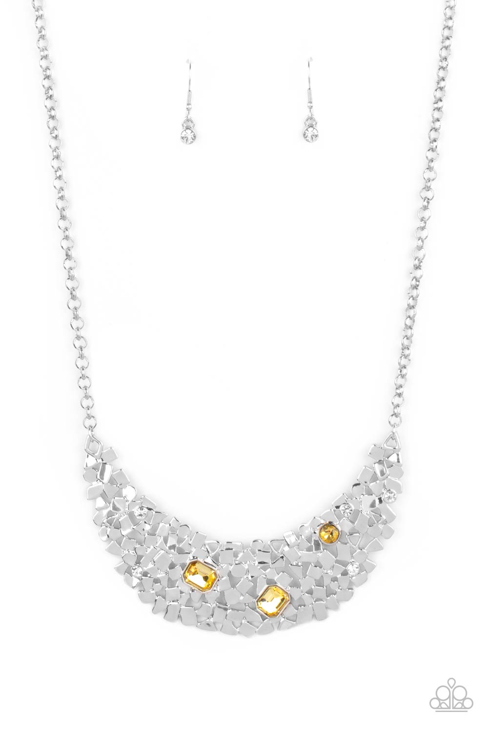 Paparazzi Accessories Fabulously Fragmented - Yellow Necklace
