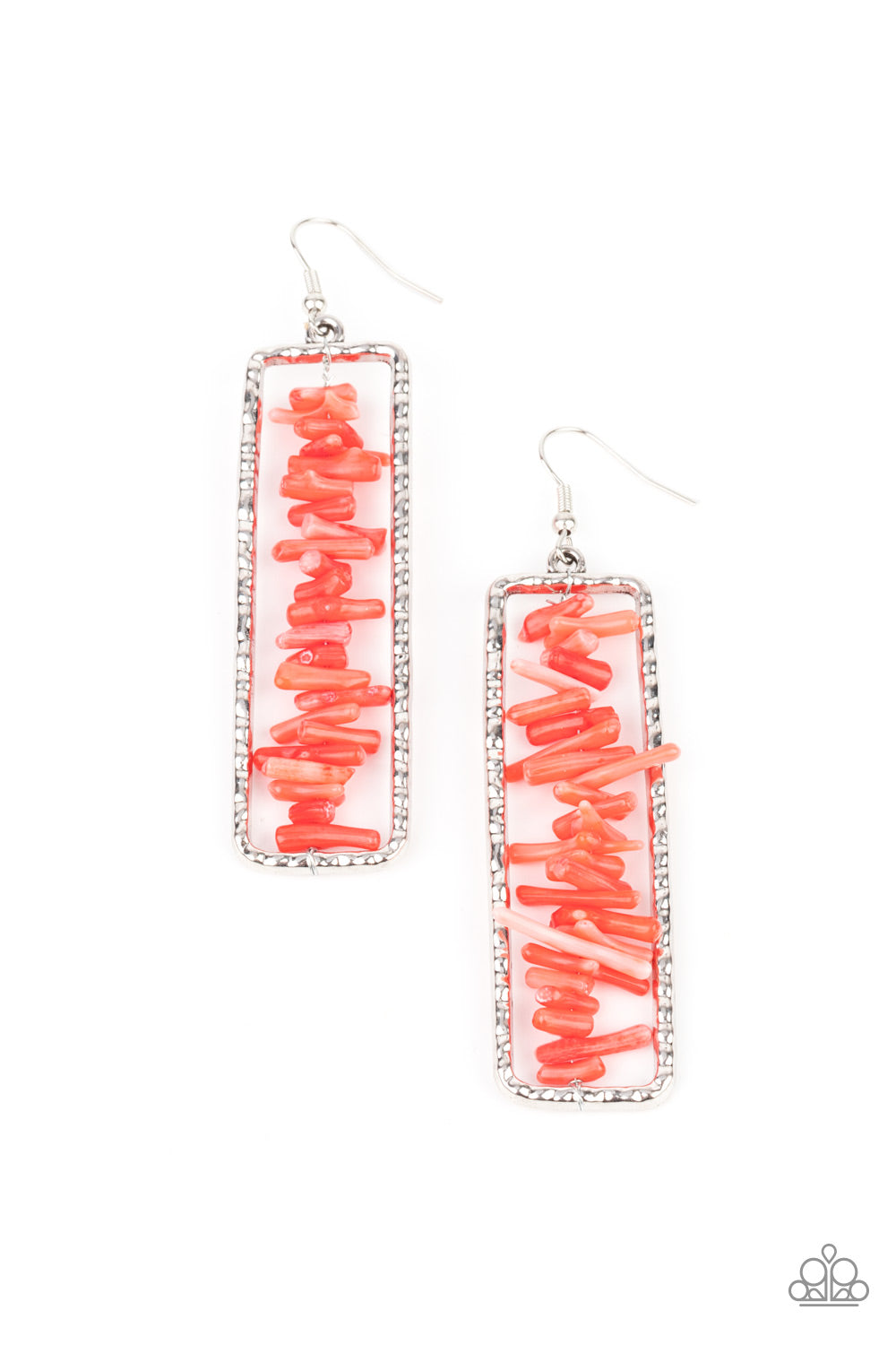 Paparazzi Accessories Don’t QUARRY, Be Happy - Red Earrings