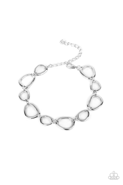 Paparazzi Accessories All That Mod - Silver Bracelet