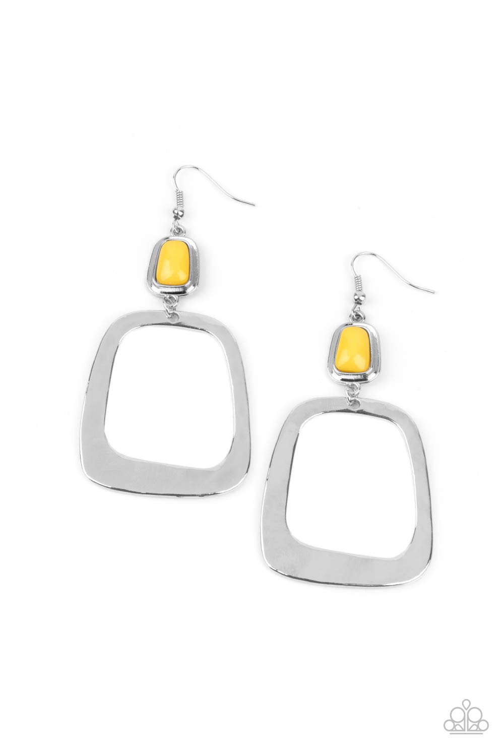 Paparazzi Accessories Material Girl Mod - Yellow Earring