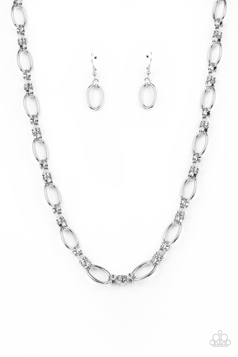 Paparazzi Accessories Defined Drama - Silver Necklace