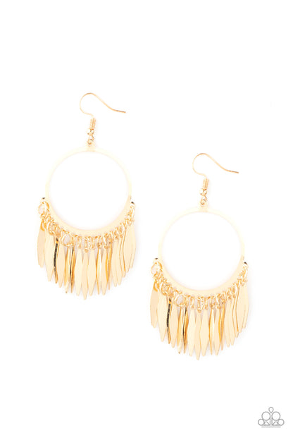 Paparazzi Accessories Radiant Chimes - Gold Earrings