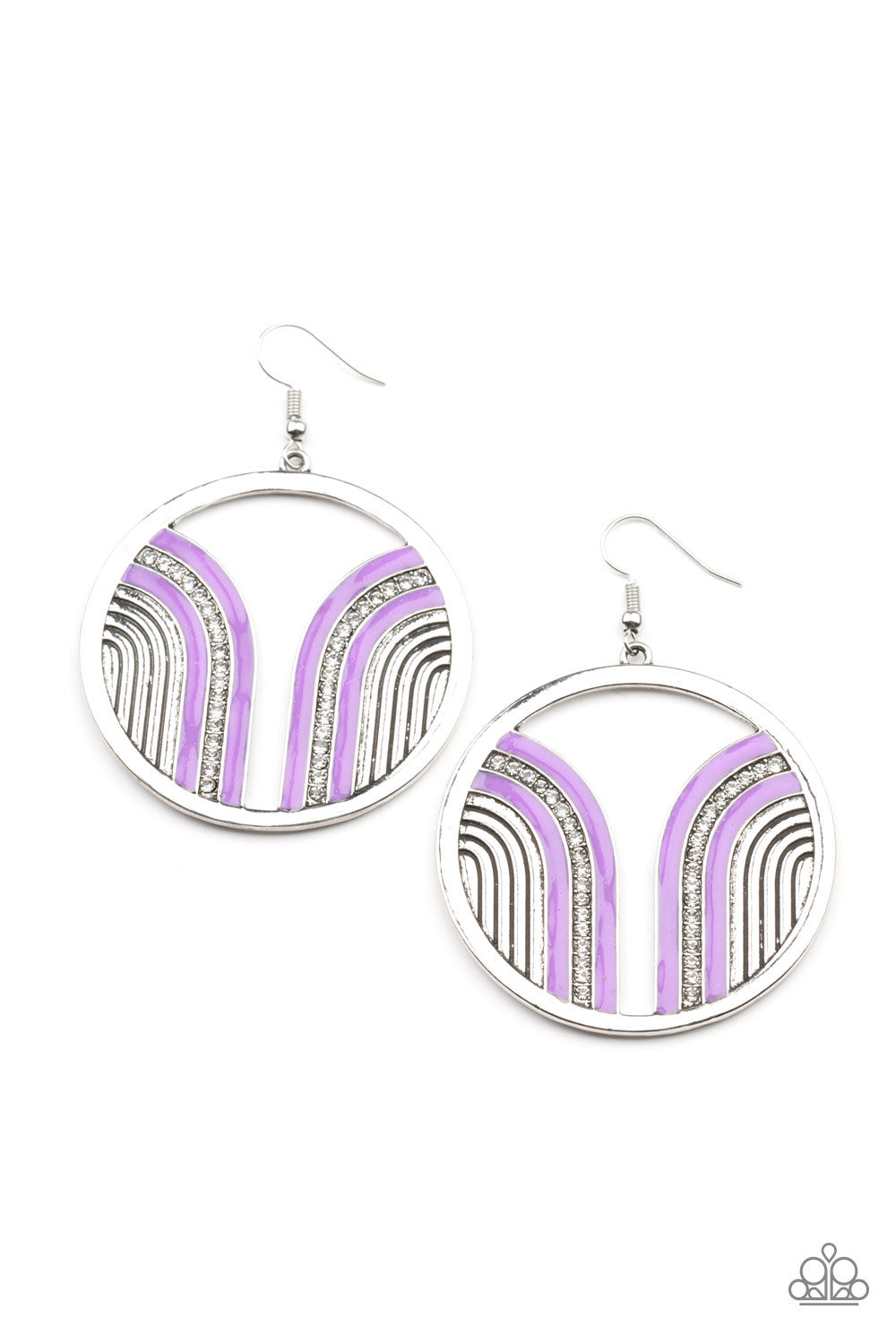 Paparazzi Accessories Delightfully Deco - Purple - Earring