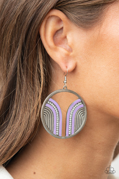 Paparazzi Accessories Delightfully Deco - Purple - Earring