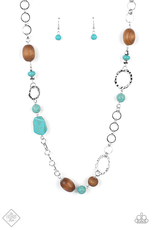 Paparazzi Accessories Prairie Reserve - Blue - Necklace