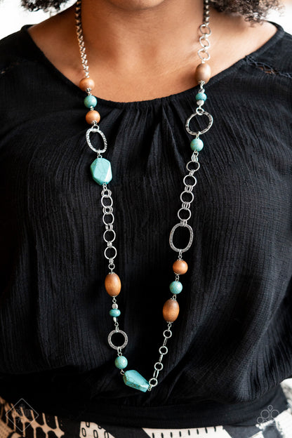 Paparazzi Accessories Prairie Reserve - Blue - Necklace