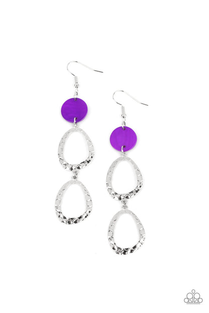 Paparazzi Accessories Surfside Shimmer - Purple Earring