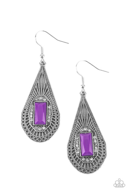 Paparazzi Accessories Deco Dreaming - Purple Earrings