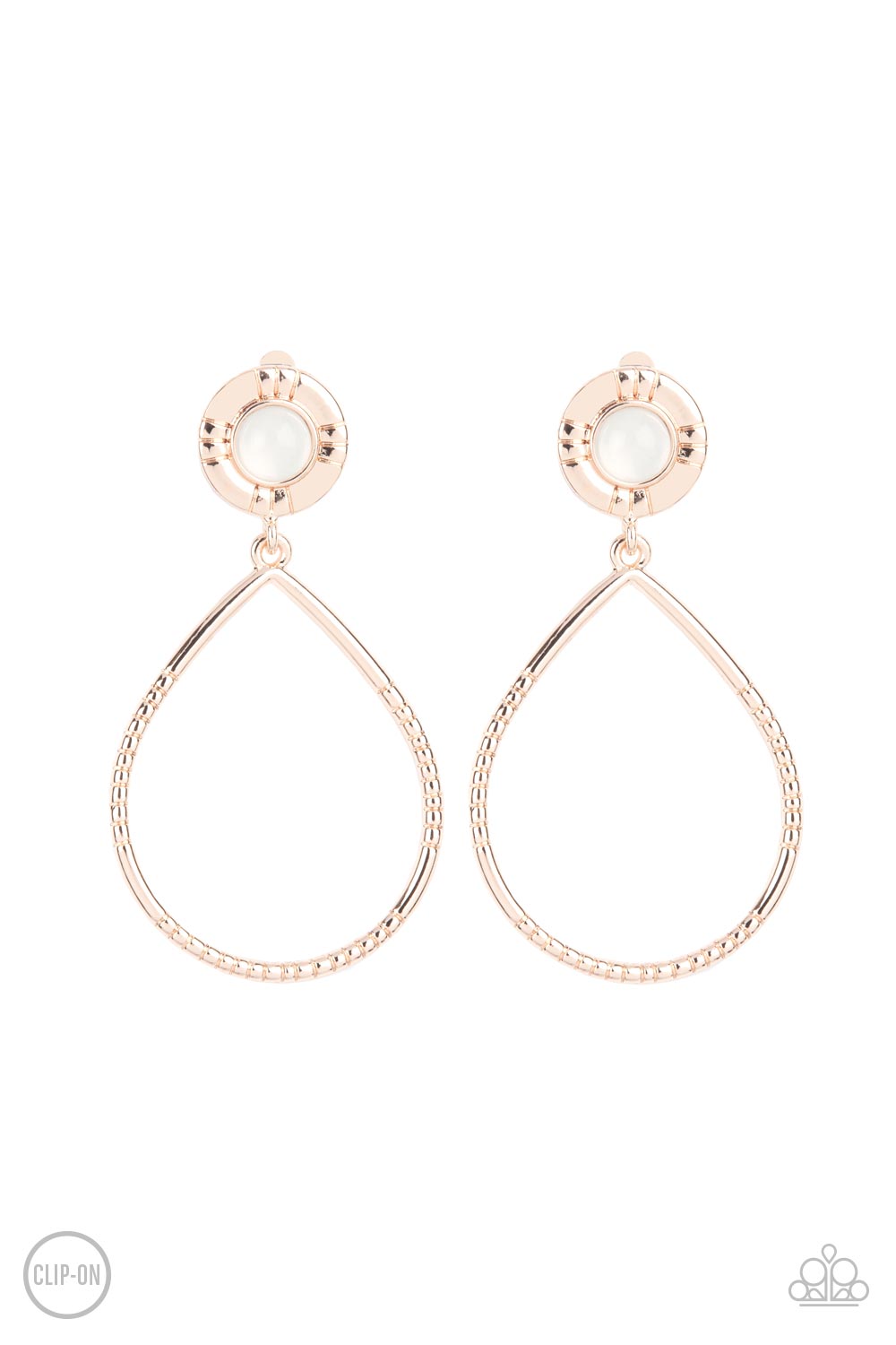 Paparazzi Accessories Fairytale Finish - Rose Gold Earrings Clip on