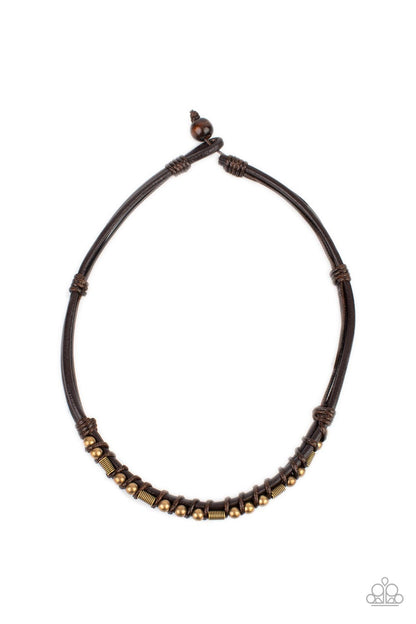 Westside Wrangler - Brass Urban Necklace